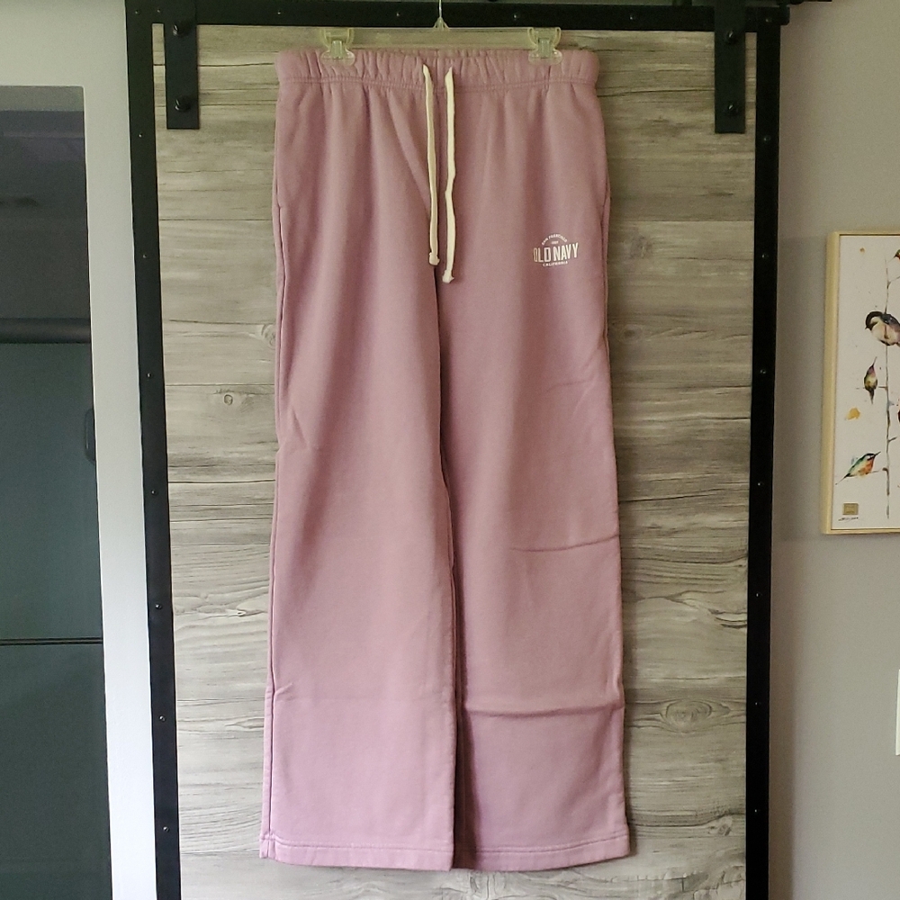 NWOT Old Navy Pink Joggers Soft Cotton Drawstring